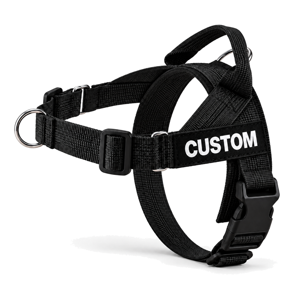 No-Pull Dog Harness with Front & Back Clip, Grab Handle and Quick-Release Buckle