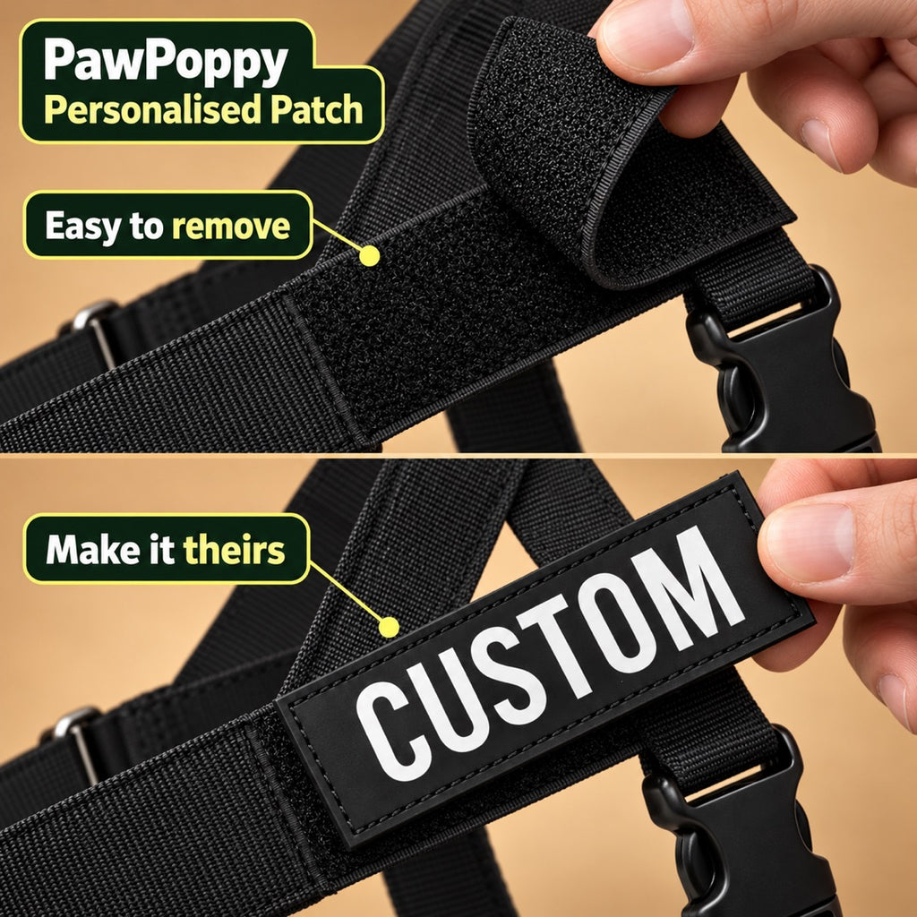 No-Pull Dog Harness with Front & Back Clip, Grab Handle and Quick-Release Buckle