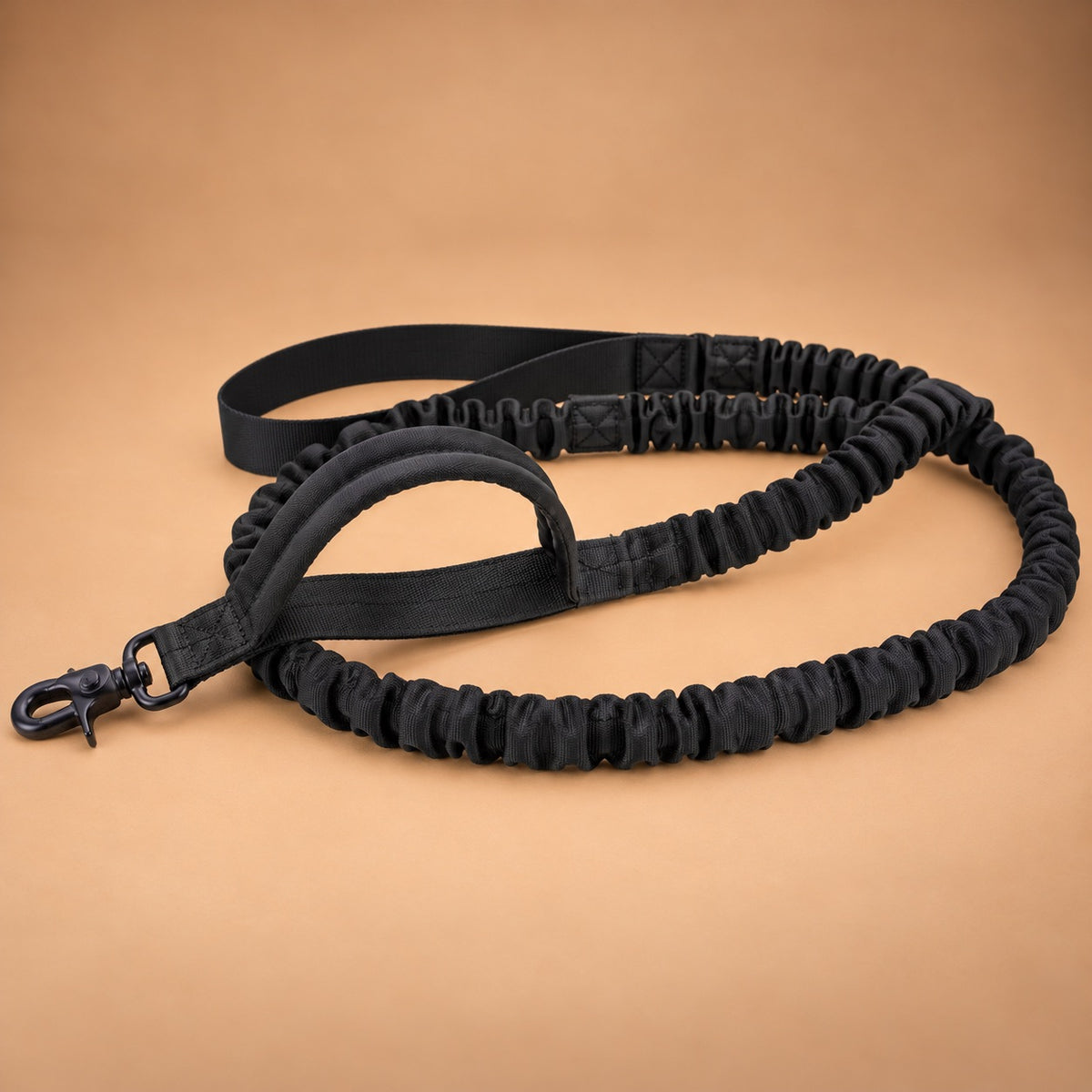 Bungee Dog Leash – Nylon Shock-Absorbing Lead with Swivel Clip & Two Handles