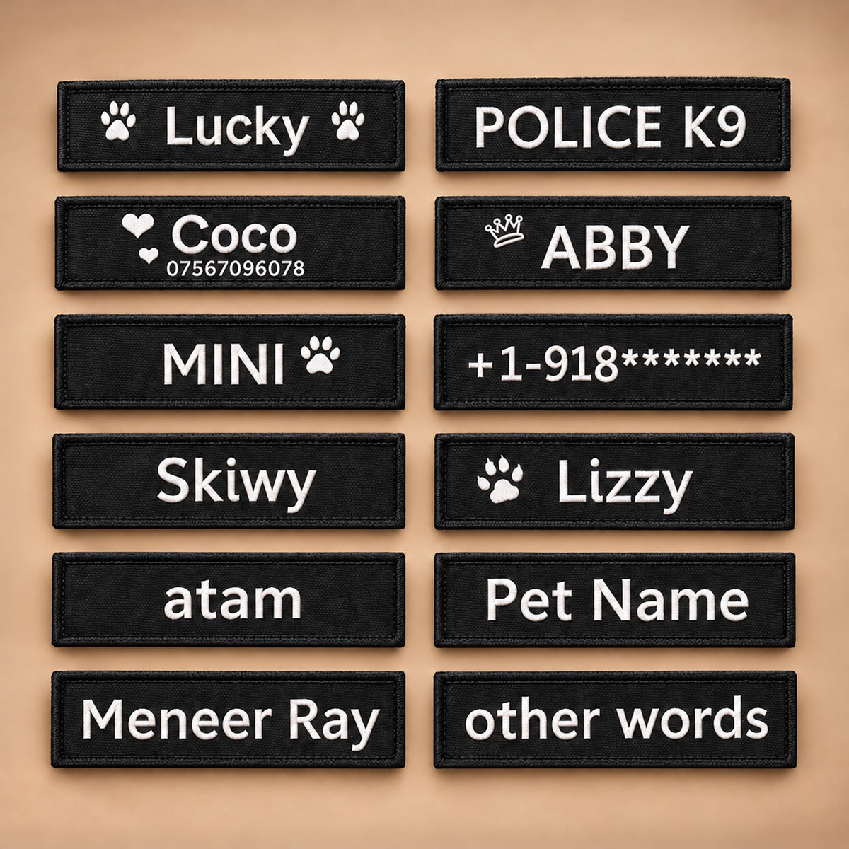 Custom Name Dog Patch