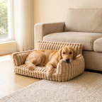 Cloudy Supportive Orthopedic Dog Bed – Beige