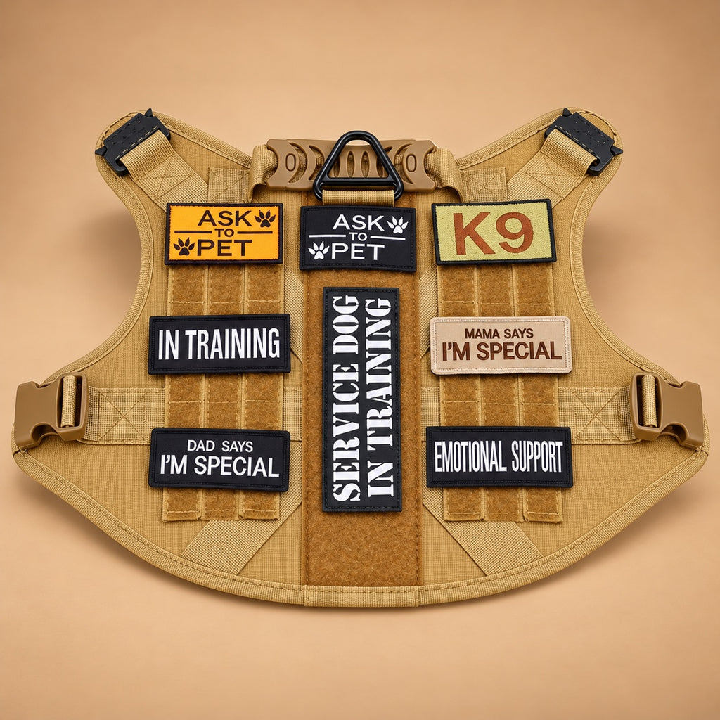 Dog Harness Patches Set of 12 Pieces
