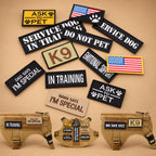 Dog Harness Patches Set of 12 Pieces