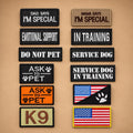 Dog Harness Patches Set of 12 Pieces